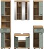 Xonox Scout Badkombination (B/H/T: 164x191x34 cm) in Salbei und Artisan Eiche Nachbildung Bild 3
