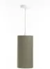 BPS Koncept 0T0-015-15w30 Hängeleuchte BOHO ELEGANT E27 1x40W Stoff strukturiert auf PVC-Kunststoff grau H:102cm Ø15cm dimmbar Bild 2