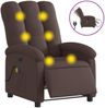 vidaXL Massagesessel Elektrisch Dunkelbraun Stoff 3204085 Bild 2