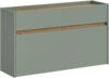 Schuhkommode B/H/T: 61x110x32 cm in Salbei Nachbildung und Artisan Oak Nachbildung Bild 1