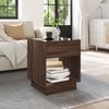 vidaXL Couchtisch mit Infinity-LED Braun Eichen-Optik 40x40x50 cm 847650 Bild 4