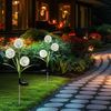 LED Solarleuchte, Pusteblume gelb, Edelstahl, H 75 cm Bild 4
