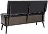 vidaXL Sitzbank mit Stauraum und Rückenlehne 110cm Schwarz Kunstleder 339297 Bild 5