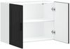vidaXL Küchen-Hängeschrank Porto Schwarz Holzwerkstoff 854068 Bild 5
