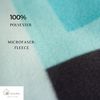 Moderne Fleece Bettwäsche - Stillvolles Design in Türkis, Schwarz, Grau aus 100% Polyester 200x220 cm Bild 3