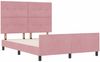 vidaXL Boxspringbett mit Kopfteil Rosa 160 x 200 cm Samt 3344956 Bild 5