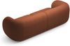 Micadoni Sofa Kate 4-Sitzer Boucle Terrakotta Bild 3
