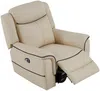 Vente-unique - ADELIO Sessel Leder Beige - B 95 cm x H 102 cm x L 105 cm Bild 5