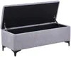 Vente-unique - SABILO Sitzbank Stoff Grau - B 45 cm x H 44 cm x L 120 cm Bild 5