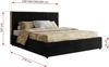 Premium Polsterbett LERIO CLASSIC 180 x 200 cm mit Stauraum, gepolstertem Kopfteil, Gasdruckfedern & Lattenrost - Modernes Design, Inkl. Lattenrost Multipocket Matratze - Schwarz Plüsch - ELORI LUX Bild 4
