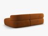 Micadoni 5-Sitzer Ecksofa Jenny Rechts Samt Salvador Terrakotta Bild 4