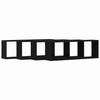 vidaXL Wandregale mit Regal 4 pcs Schwarz Eichen-Optik 80 x 15 x 26 cm 862644 Bild 5