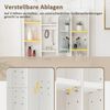 Thanaddo Schminktisch, Frisiertisch mit Spiegel und Hocker & LED,Kosmetiktisch mit Aufbewahrungsfach für Schlafzimmer Bild 3