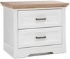 Schlafzimmer JASMIN mit 4-trg. Schrank und Doppelbett Pinie weiß Optik Bild 5