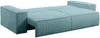 Vente-unique - Schlafsofa 4-Sitzer - Cord - Türkisblau - AMELIA Bild 4