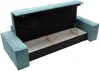 Vente-unique - Schlafsofa 4-Sitzer - Cord - Türkisblau - AMELIA Bild 5