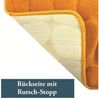 MSV Badematte KIESELSTEIN, rutschhemmende Beschichtung, für Fußbodenheizung geeignet, strapazierfähig, waschbar, schnelltrocknend, Microfaser, PVC, aus super-weicher Microfaser, in 2 Größen und vielen trendigen Farben erhältlich, 40 x 60 cm, safran gelb Bild 2