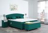 Meisterbetten Boxspringbett Huss 120x200 in VS-Türkis, Matratzenbezug Nano, Ergoflex-Topper Bild 4