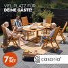 DEUBA, Gartenmöbelset 'Vanamo', 7-teiliges Set, Eukalyptusholz (Tischplatte), braun Bild 4