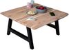 Couchtisch Baumkante 90x90 cm Akazie Naturfarben schwarz A-Gestell 83941454 Bild 2