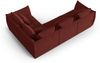 Micadoni Ecksofa Bloom 4-Sitzer Rechts Strukturierter Stoff Rot Bild 3