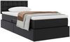 vidaXL Aufbewahrungsbett mit Matratze Schwarz 100 x 200 cm Kunstleder 3370381 Bild 3