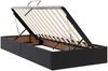 vidaXL Aufbewahrungsbett mit Matratze Schwarz 100 x 200 cm Kunstleder 3370381 Bild 5