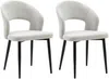 Vente-unique - NIYAMA Stuhl Stoff Grau - B 56 cm x H 81 cm x L 50 cm Bild 3