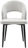 Vente-unique - NIYAMA Stuhl Stoff Grau - B 56 cm x H 81 cm x L 50 cm Bild 4