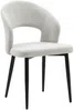 Vente-unique - NIYAMA Stuhl Stoff Grau - B 56 cm x H 81 cm x L 50 cm Bild 5
