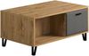 Couchtisch Blanshe in Eiche mit Filz grau 110 cm Bild 2