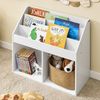 SoBuy KMB01-II-W Kinderregal, MDF, Lackiert, Weiß, 68 x 68 x 30 cm Bild 2