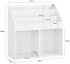 SoBuy KMB01-II-W Kinderregal, MDF, Lackiert, Weiß, 68 x 68 x 30 cm Bild 3