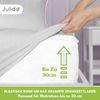 Jersey Spannbettlaken 140-160x200 100% Baumwolle weich bügelfrei komfort Weiss Bild 4