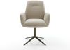 Drehstuhl Zoa-Flex Webstoff Soft Beige Fußkreuz Effektfinish Titan 360° drehbar Wippfunktion Taschenfederkern Bild 2
