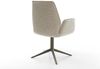 Drehstuhl Zoa-Flex Webstoff Soft Beige Fußkreuz Effektfinish Titan 360° drehbar Wippfunktion Taschenfederkern Bild 5