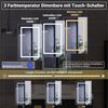 Simurq Spiegelschrank Badezimmerspiegelschrank mit LED-Beleuchtung Hängeschrank, 1/2-Türer Badspiegel mit verstellbaren Regalen, 3 Farbtemperaturen Dimmfunktion Bild 2