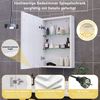 Simurq Spiegelschrank Badezimmerspiegelschrank mit LED-Beleuchtung Hängeschrank, 1/2-Türer Badspiegel mit verstellbaren Regalen, 3 Farbtemperaturen Dimmfunktion Bild 4