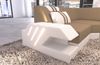Couchlandschaft Venedig U Form in Stoff - Mikrofaserstoff - cappuccino-weiß - Rechts Bild 5