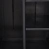 vidaXL Gartenschrank Schwarz 65x45x172 cm PP Rattan 151238 Bild 5