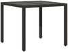 vidaXL 5-tlg. Garten-Essgruppe mit Kissen Schwarz Poly Rattan und Glas 3278646 Bild 4