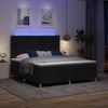 vidaXL LED Boxspringbett mit Matratze Schwarz 180 x 200 cm Stoff 3343042 Bild 5