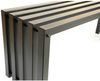 DanDiBo Gartenbank Metall Massiv Wetterfest Schwarz 120 cm Sitzbank Modern 96245 Ida Parkbank Eisen Bild 4