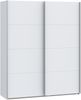 Forte SOPHISTISPACE Kleiderschrank 170, 2-türiger Schwebetürenschrank mit Einlegeböden und Kleiderstange, Weiß, 170,3 cm breit, 210,5 cm hoch, 62,9 cm tief Bild 3