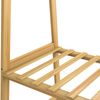 CASARIA® Kleiderständer mit Rollen und Ablagen Holz Bild 5
