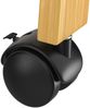 CASARIA® Kleiderständer mit Rollen und Ablagen Holz Bild 4