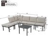 Celya Gartenlounge-Set Gartenlounges Balkon, Gartenmöbel Set 6 Personen aus Seil, (Gartenmöbel-Set aus Seil, beige geflochtenes Seil, verstellbare Füße, glatte Glastischplatte, inkl. aller Sitz- und Rückenkissen), Garten-Loungesessel-Set mit verzinktem... Bild 2