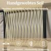 Celya Gartenlounge-Set Gartenlounges Balkon, Gartenmöbel Set 6 Personen aus Seil, (Gartenmöbel-Set aus Seil, beige geflochtenes Seil, verstellbare Füße, glatte Glastischplatte, inkl. aller Sitz- und Rückenkissen), Garten-Loungesessel-Set mit verzinktem... Bild 3