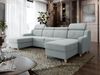 Ecksofa Enikor U mit Verstellbare Kopfstütze, Schlaffunktion und Bettkasten (Farbe: Paros 05) Bild 2