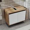 Roomart Waschbeckenunterschrank 65 cm stilvoll hängend, Soft-Close, Siphonausschnitt, 4 Farben, Bad (Waschbeckenunterschrank ohne Waschbecken) 35 cm Tiefe, Soft-Close, Wandmontage, 4 Farben Bild 3